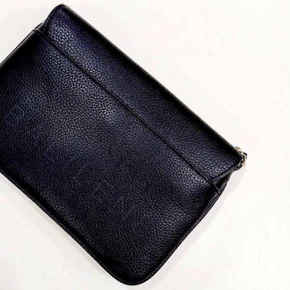 Tory Burch Cross Body Black with Tag Leather Clutch - Picture 10 of 13